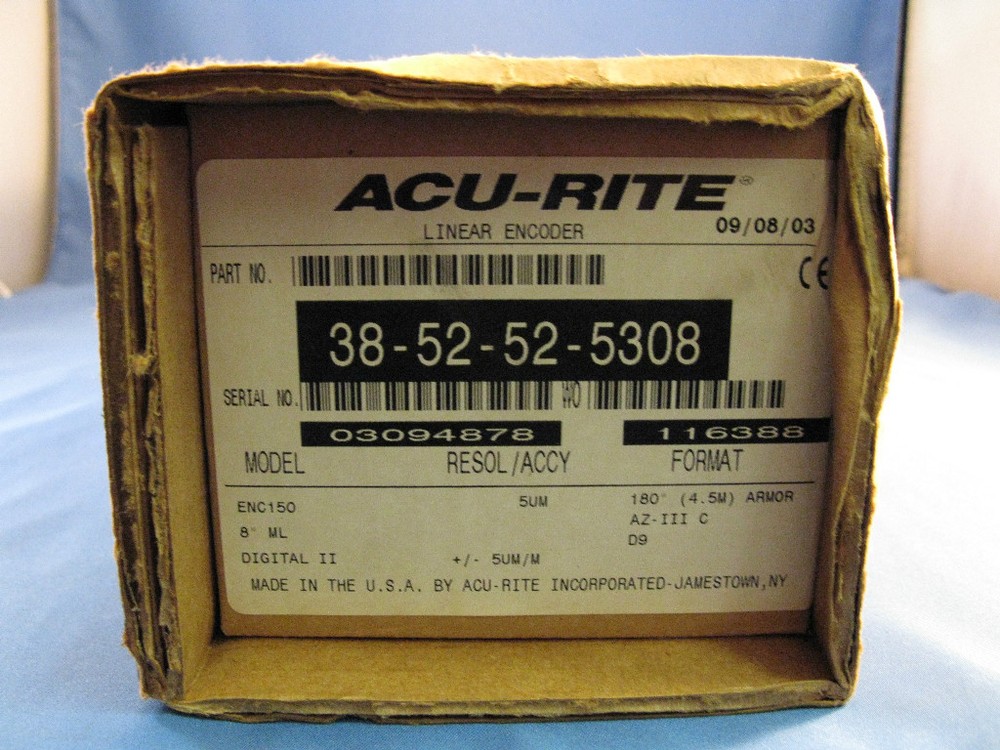 Acu-Rite Linear Encoder 38-52-52-5308 new