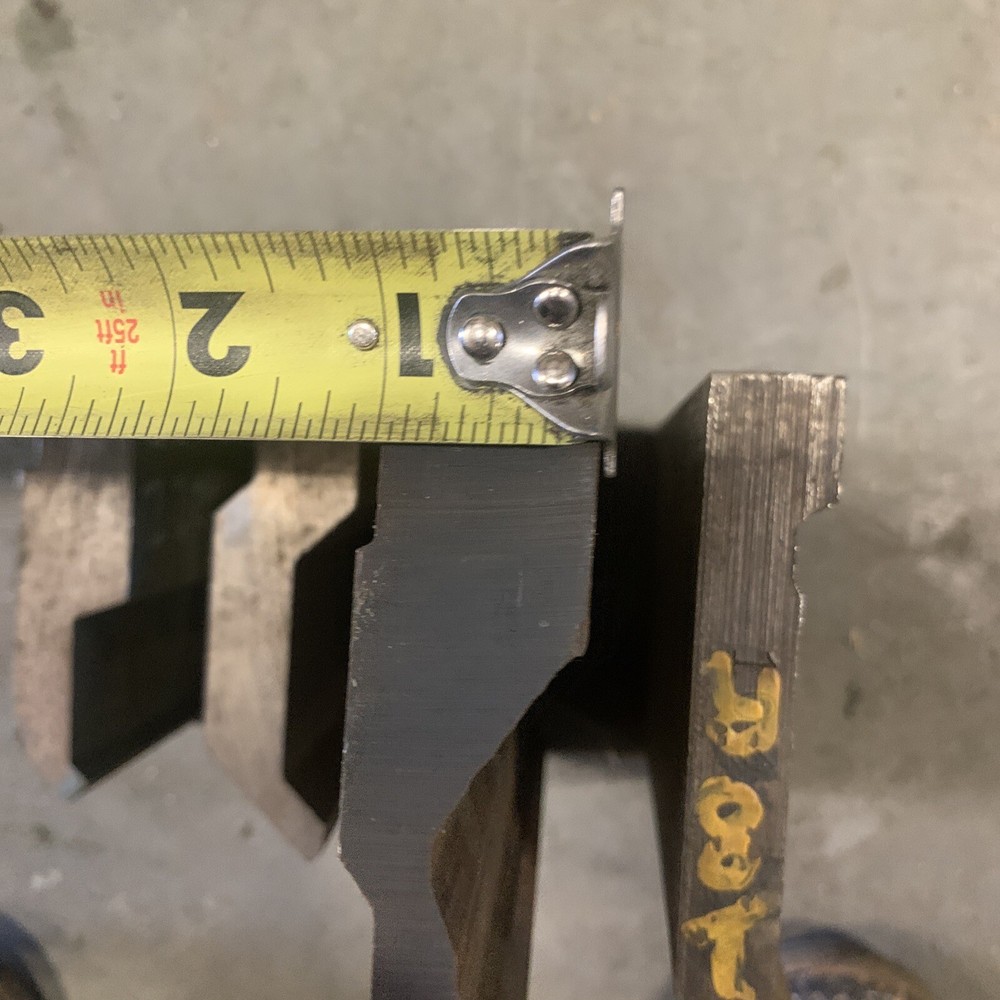 24.5” Assorted Gooseneck Press Brake Dies Used Tooling