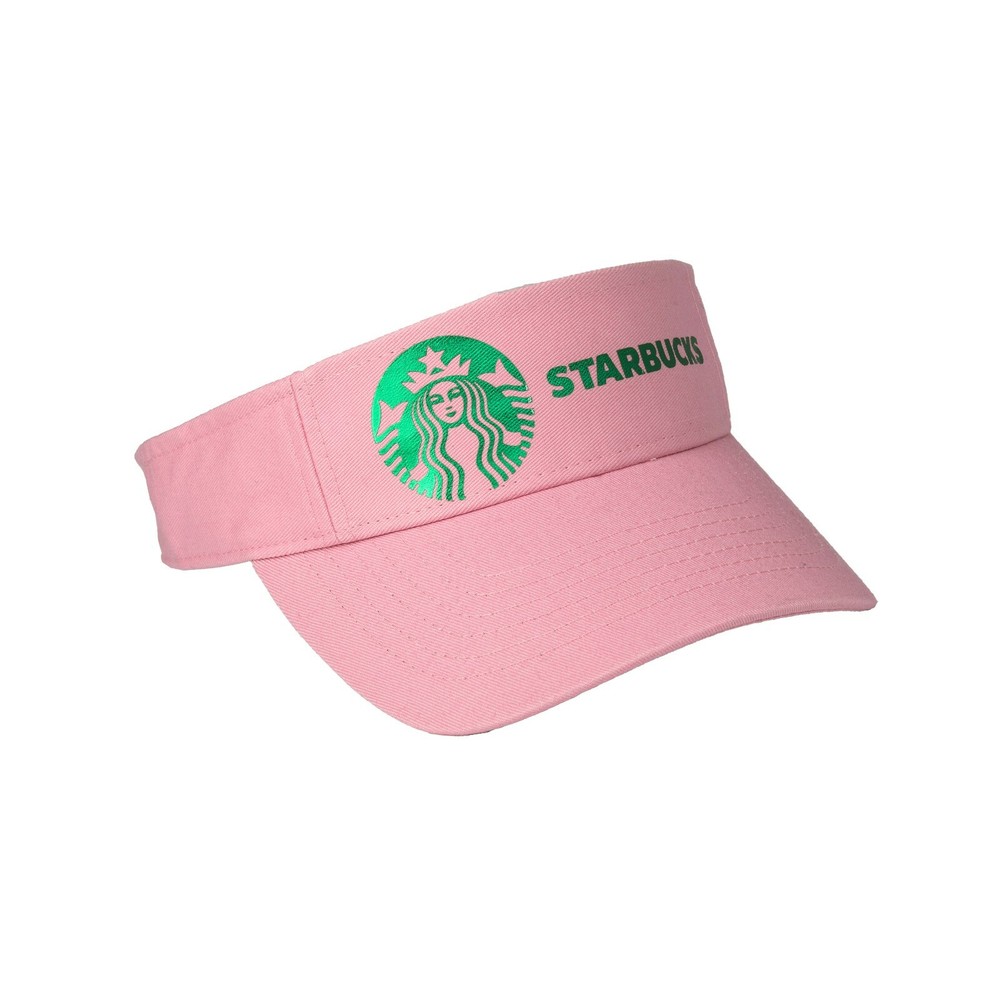 Soft Metallic Foil Design Starbucks Visor Cap