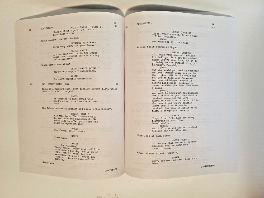 "Syriana" Original Screenplay by Stephen Gaghan | Script