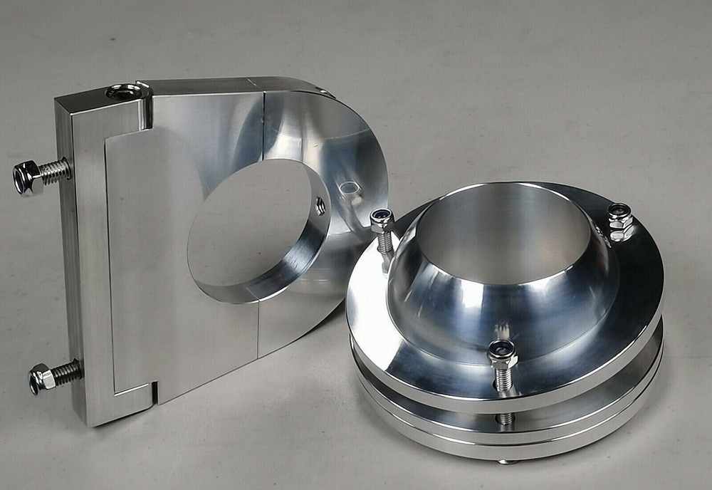 Universal 2" Swivel Base Floor Mount & 2" Chrome Steering Column Drop Combo Set