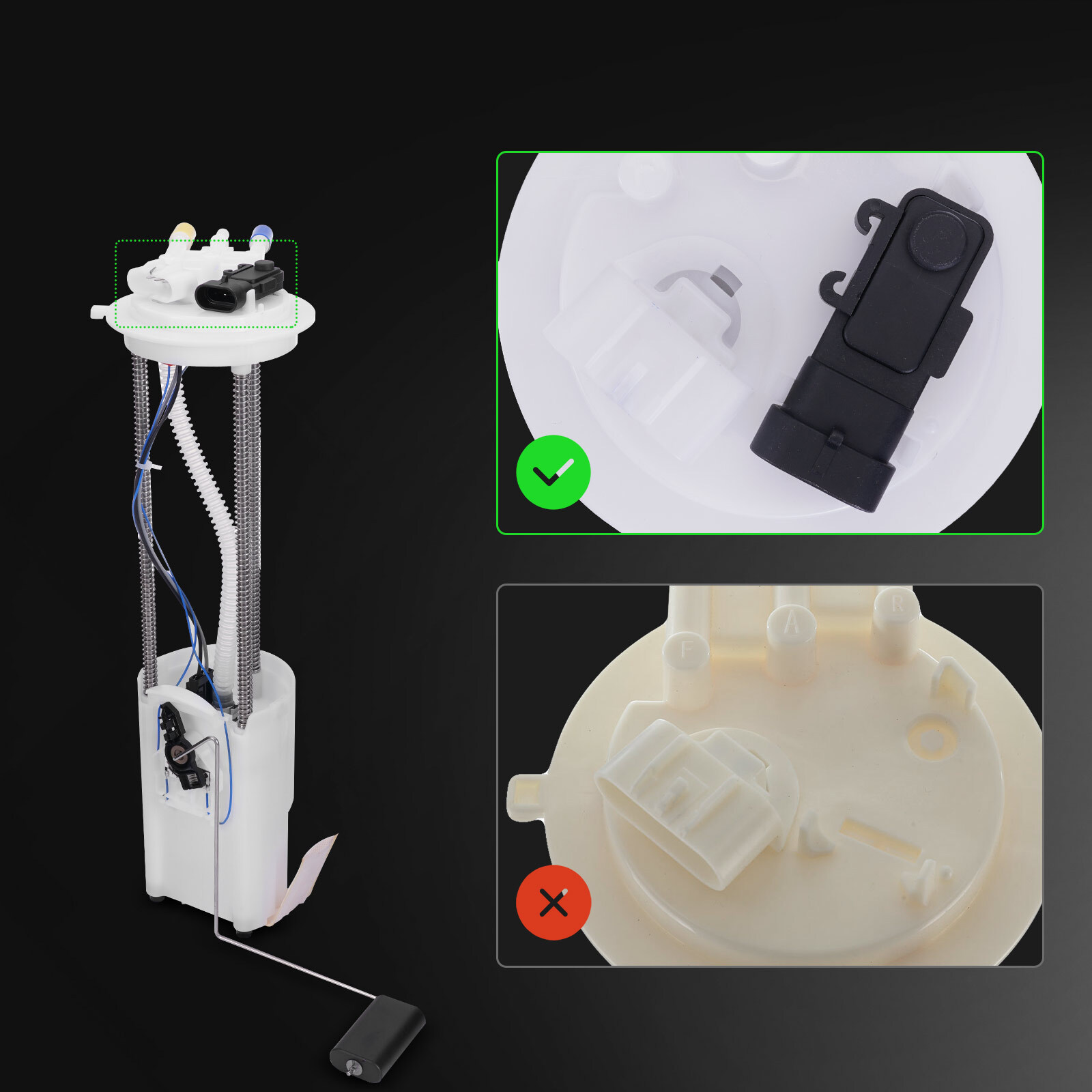 Fuel Pump Module Assembly with Sensor for Chevy Silverado GMC Sierra 1500 2500