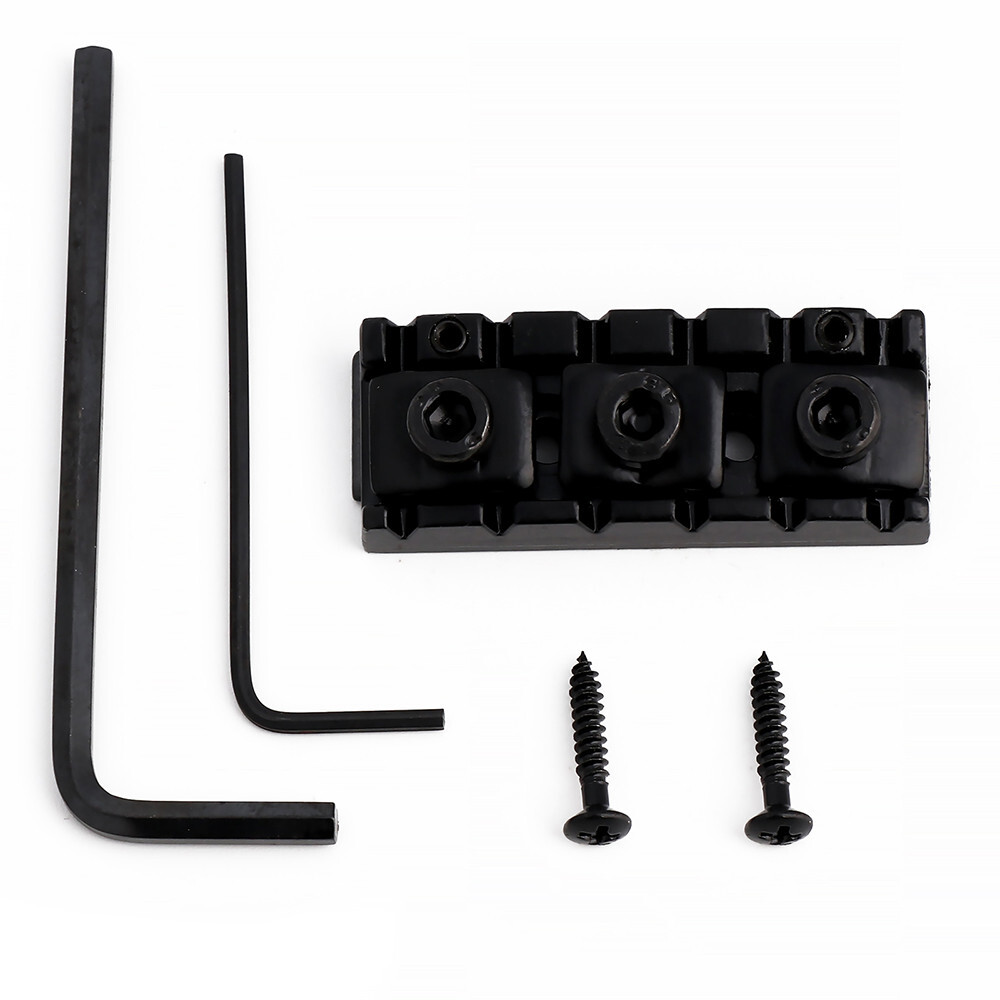 Guitar String Locking Nut for Floyd Rose Style Locking Guitar Tremolo Black