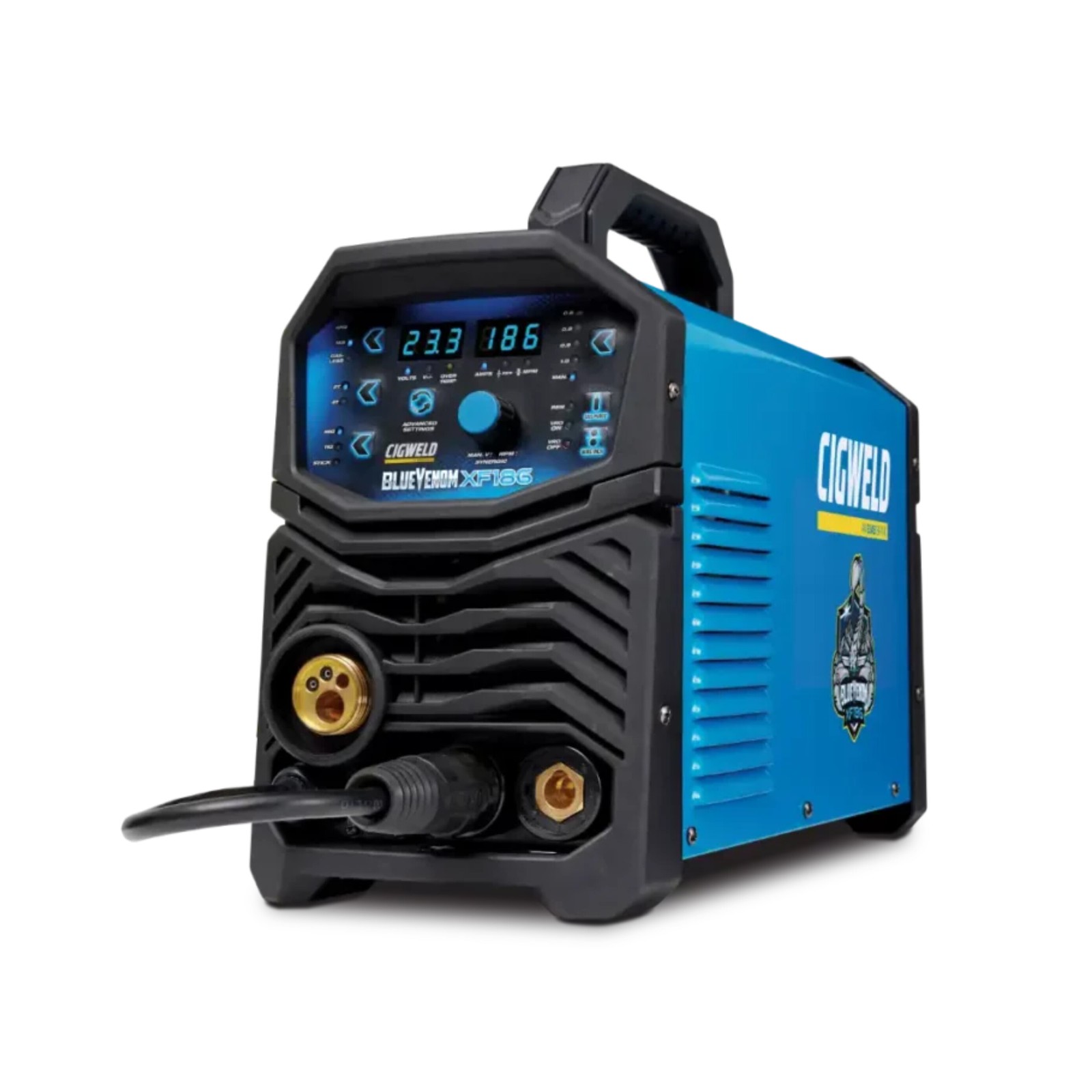 Cigweld Blue Venom XF186 Multi Welder Bundle + Helmet + Wire + Gloves W1400186