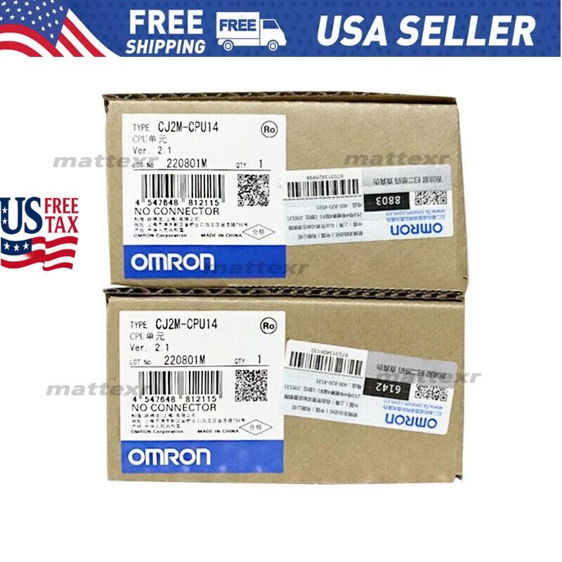 New Original Omron CJ2M-CPU14 PLC Module CPU Unit CJ2M-CPU14
