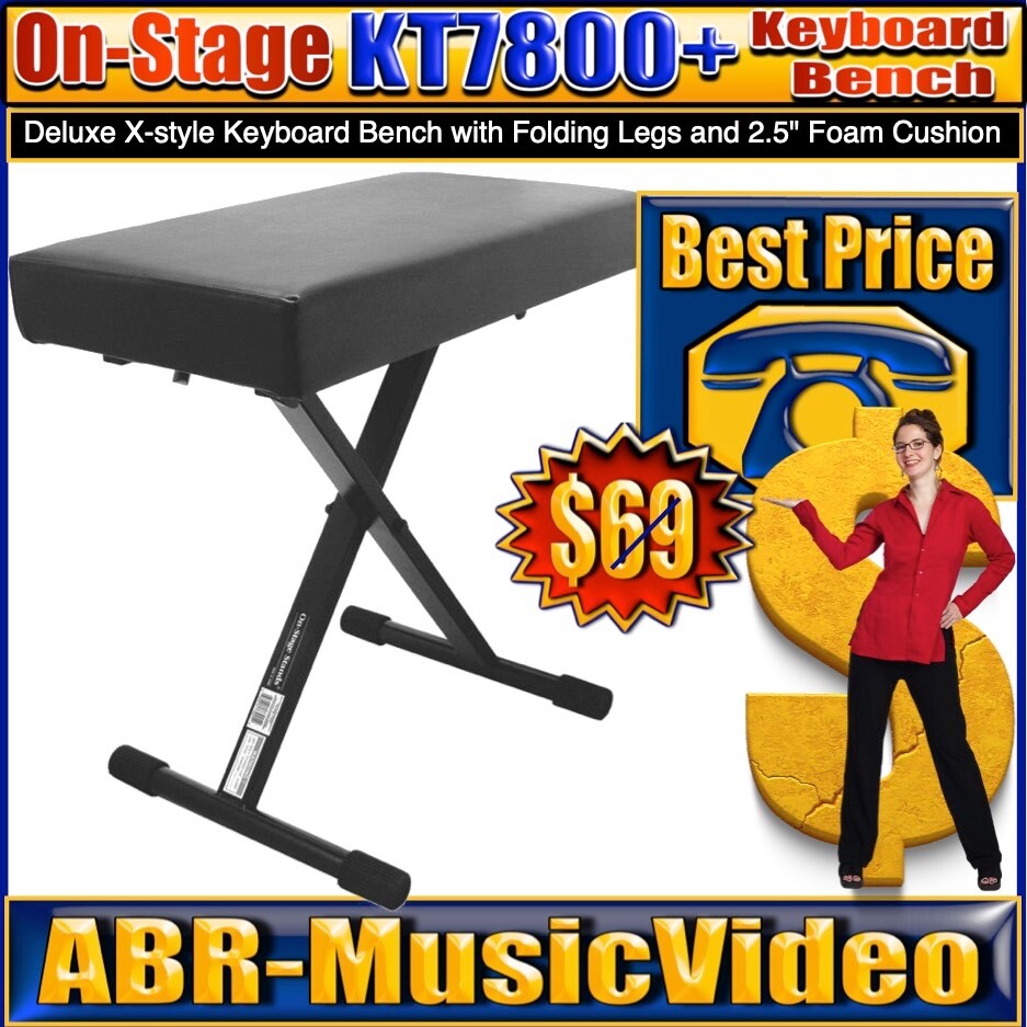 On-Stage KS1365 Z Keyboard Stand with Second Tier
