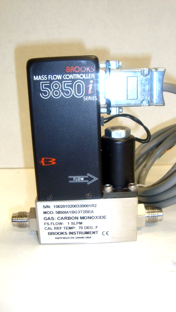 Brooks Mass Flow Controller, 5850i A1BG3T2BEA, with 4 ft Cable