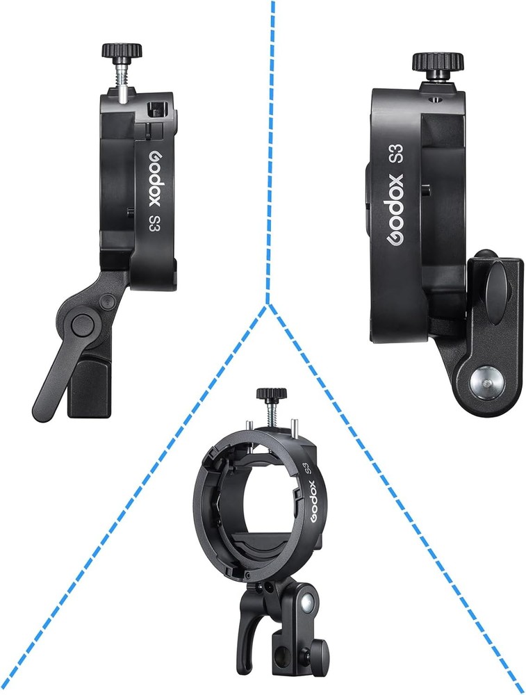 Godox S3 S-Type Bracket Updated Version Bowens Mount Holder for V100 AD300Pro II