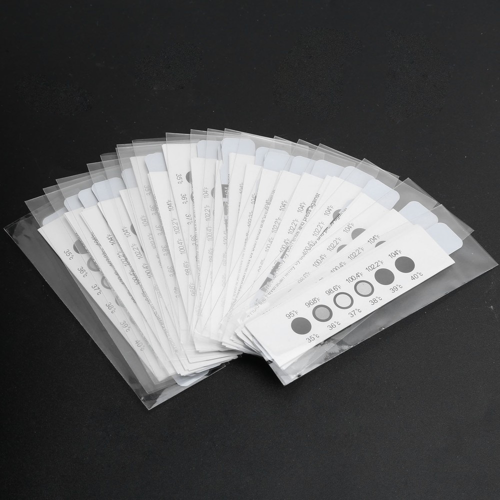 20pcs Reusable Forehead Thermometer Strips For Quick Temperature Measurement For