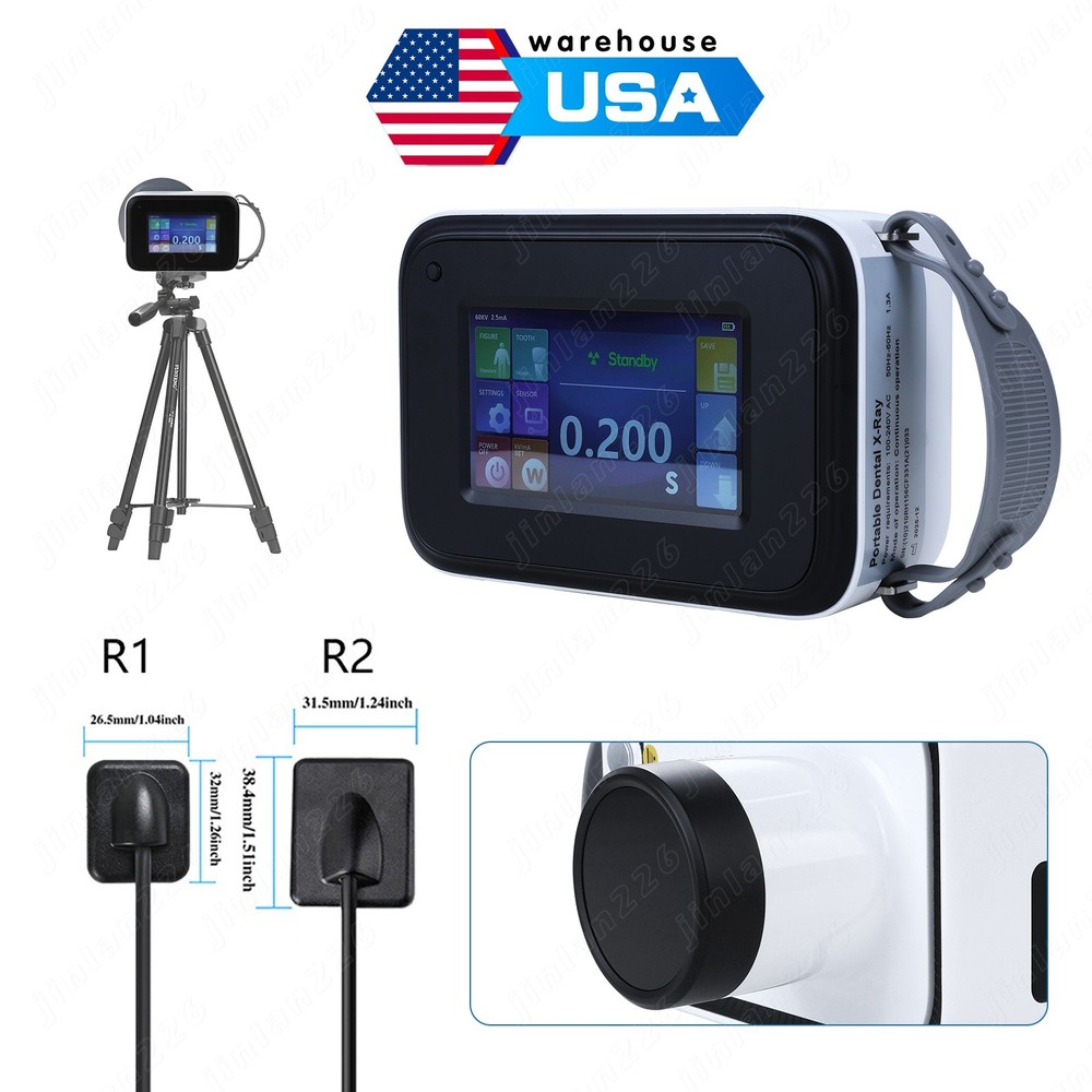 Portable Dental X Mobile Ray Digital Machine With Shield /Rayos Sensor Size 2/1