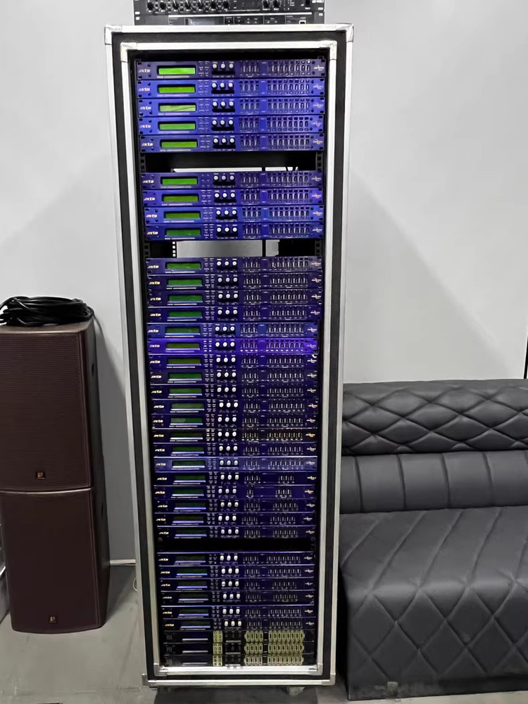 Used XTA DP548 4-way 8-output audio processor in good condition for quick delive