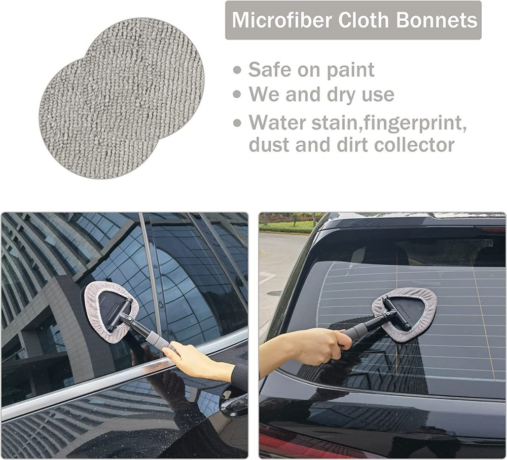 Car Windshield Microfiber Wiper Extendable Brush Window Glass Cleaning Tool