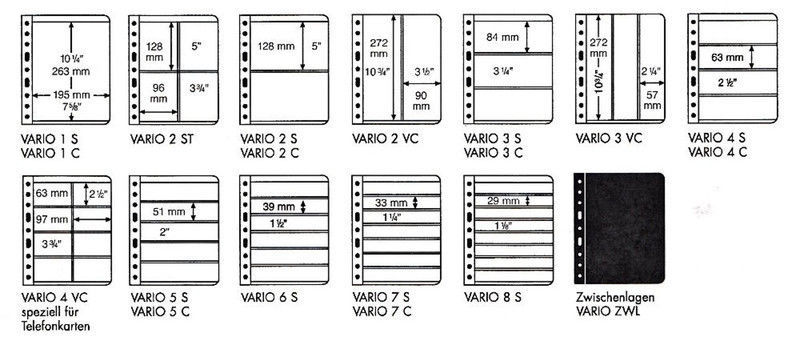 Lighthouse VARIO Stamp Album Sheets (5)
