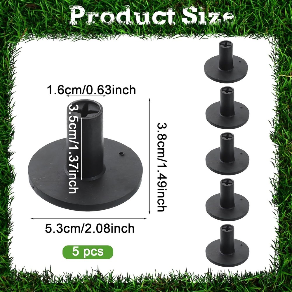 Adjustable Unbreakable Golf Tee, Rubber Golf Tees for Mats, Driving Range Tee