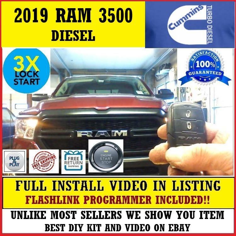 Plug & Play Remote Start 2019 RAM 3500 DIESEL