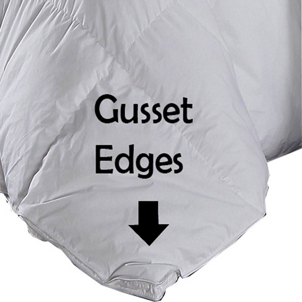 White Duck Down Comforter 500 Thread Count Baffle Box Extra Warm Duvet Insert