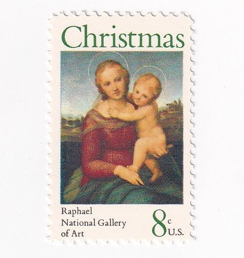 STAMP US SCOTT 1507 "Madonna by Raphael" 8 CENT 1973 MNH