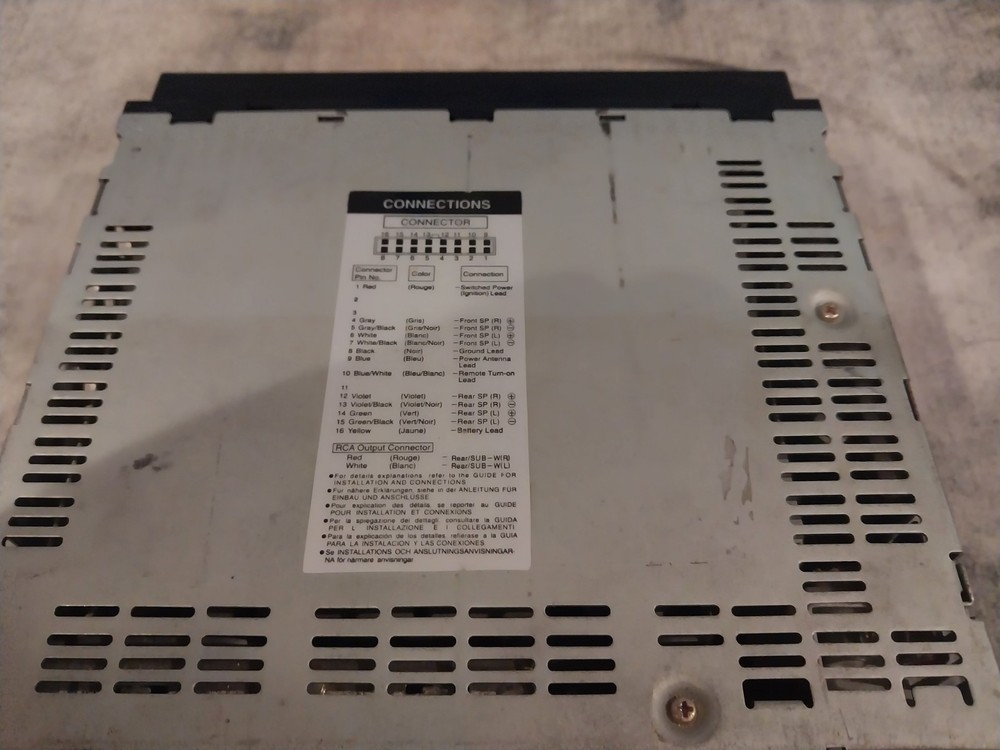 Alpine CDM-7854 Radio CD Player