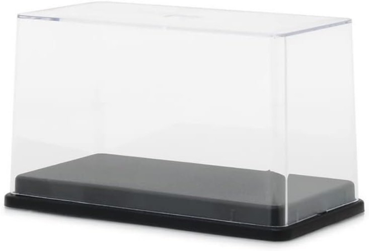 Crystal Clear Acrylic Display Case for 1/64 Scale Cars - Rectangular Design