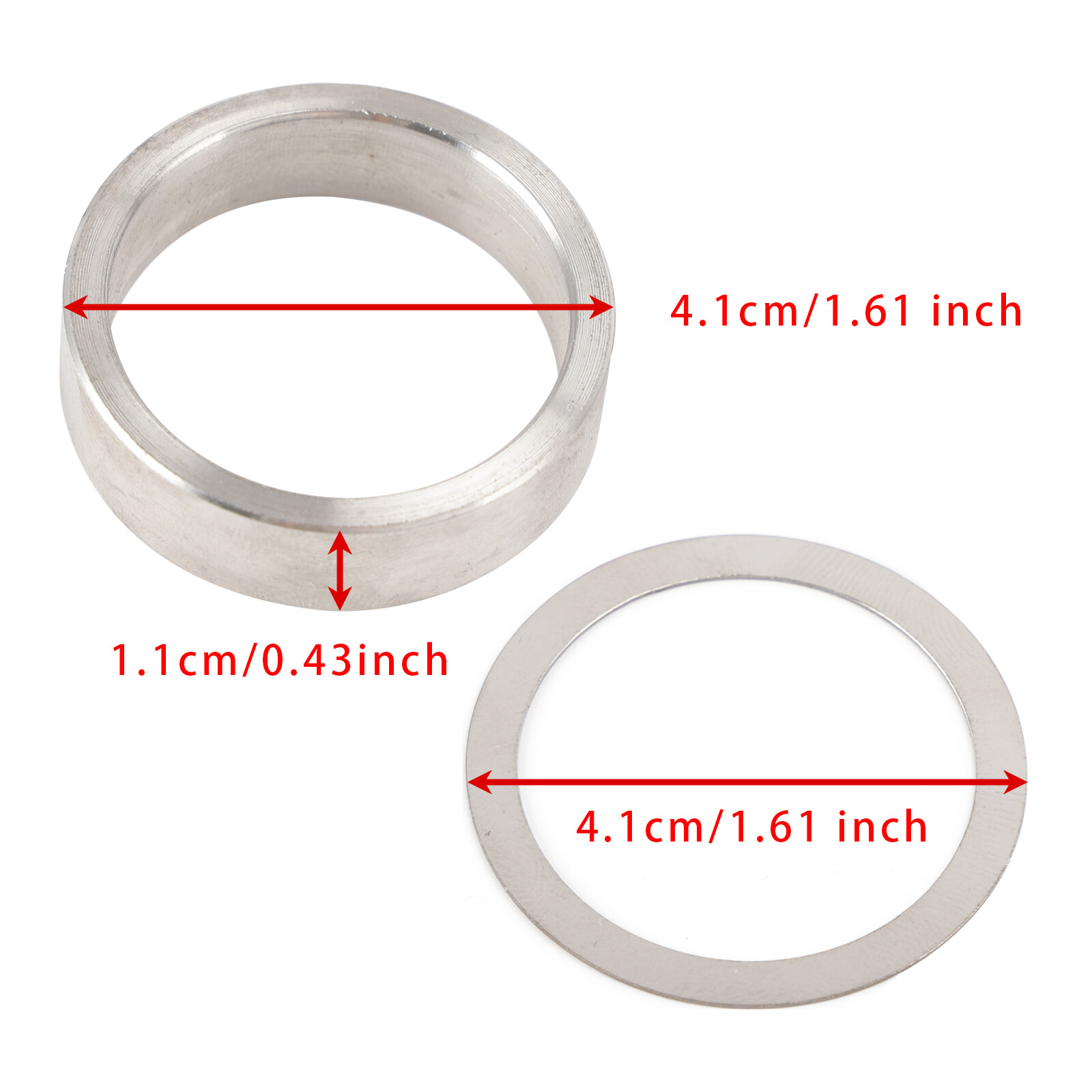 9 Inch Solid Pinion Bearing Spacer Kit with Shims 9190920 Fit For Ford