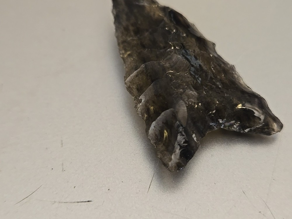 black obsidian arrowhead