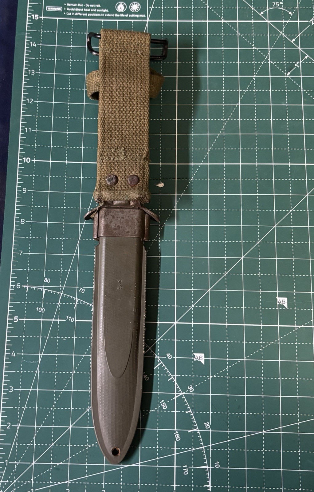 WW2 US Military Rare M3 Fighting Knife Sheath BM CO