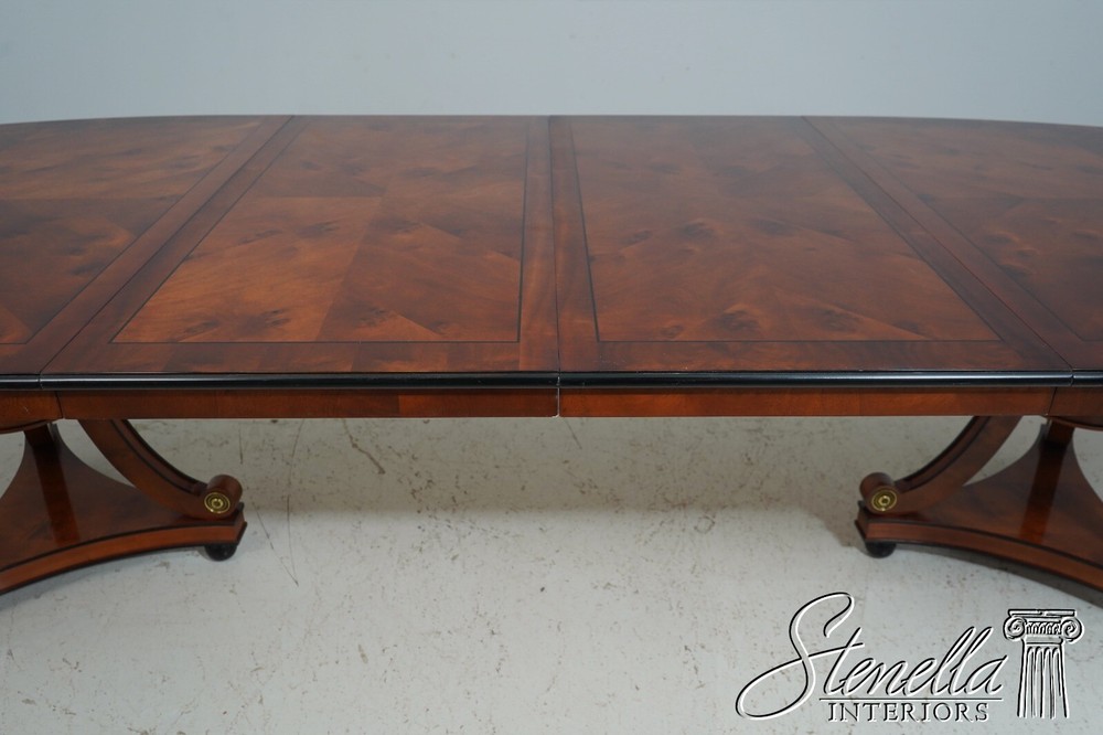 L66009: CENTURY Neoclassical Cherry Walnut Dining Room Table