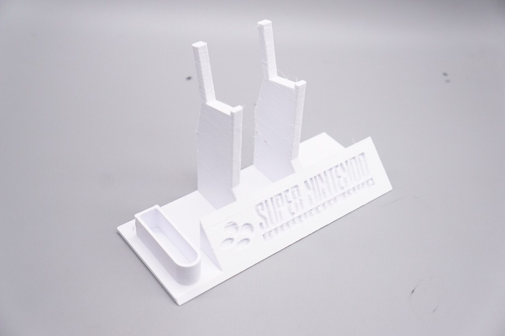 Controller Holder Display for SNES Super Nintendo Controllers *White*