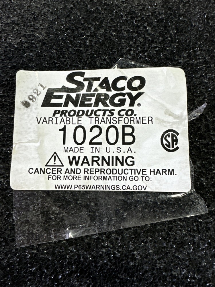 Statco Variable Transformer 1020B Brand New In Box