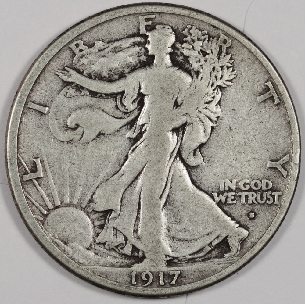 1917-s Walking Liberty Half.  Obverse.  Fine.   200434