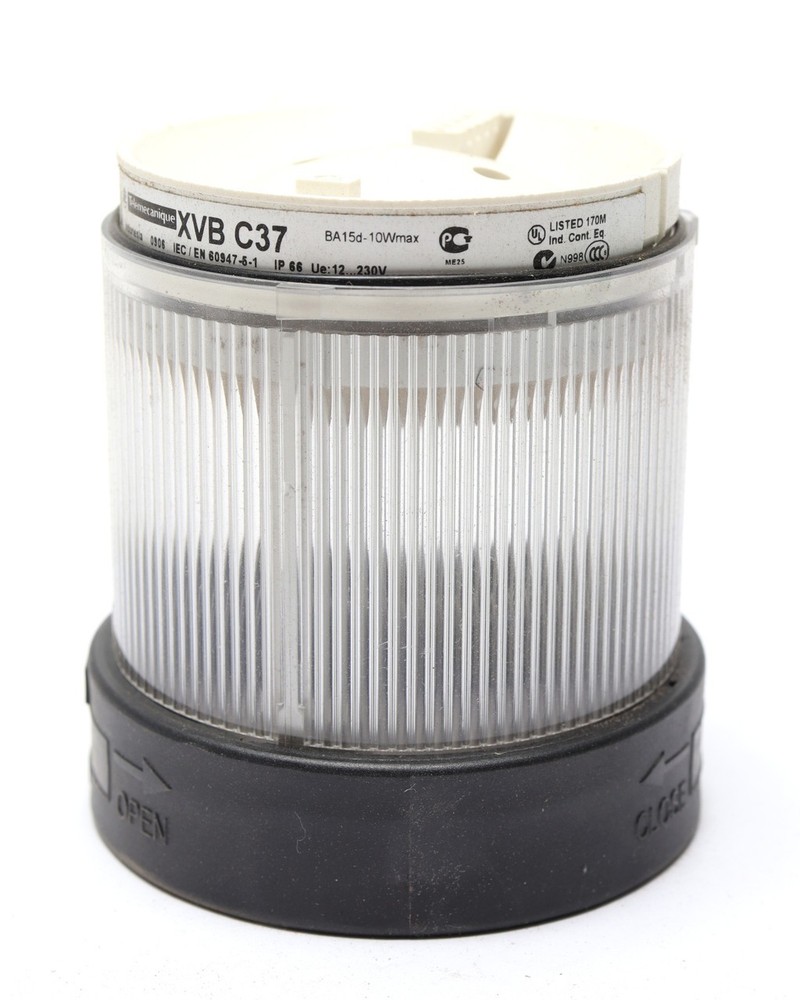 Telemecanique/Schneider Electric XVBC37 Stack Light, Clear