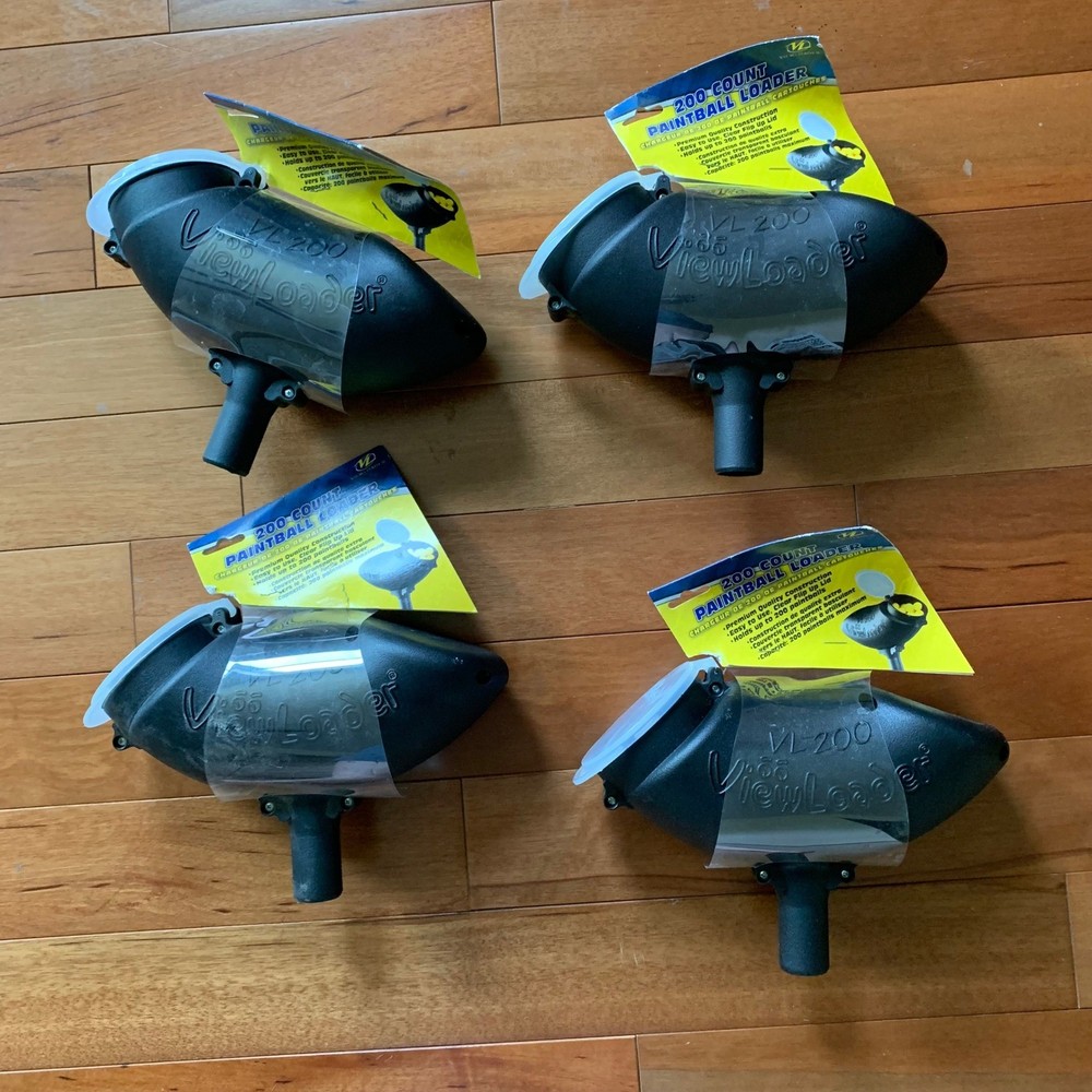 ViewLoader VL200 Paintball Loader 200 Count Gravity Hopper Black NWT Lot 4