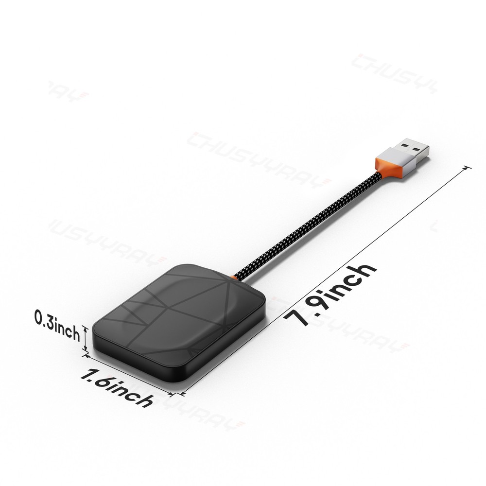 2-in-1 Wireless CarPlay Adapter Plug&Play USB Mirroring Screen for iPhone iOS10+