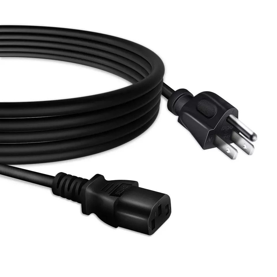 6ft UL AC Power Cord For KINMAC Vibration Plate-BK Vibration Exercise Machine
