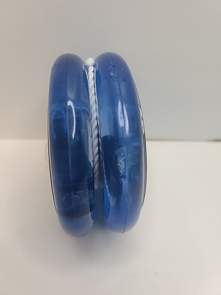 Vintage Super Laser Yo-Yo Blue/Clear with original string
