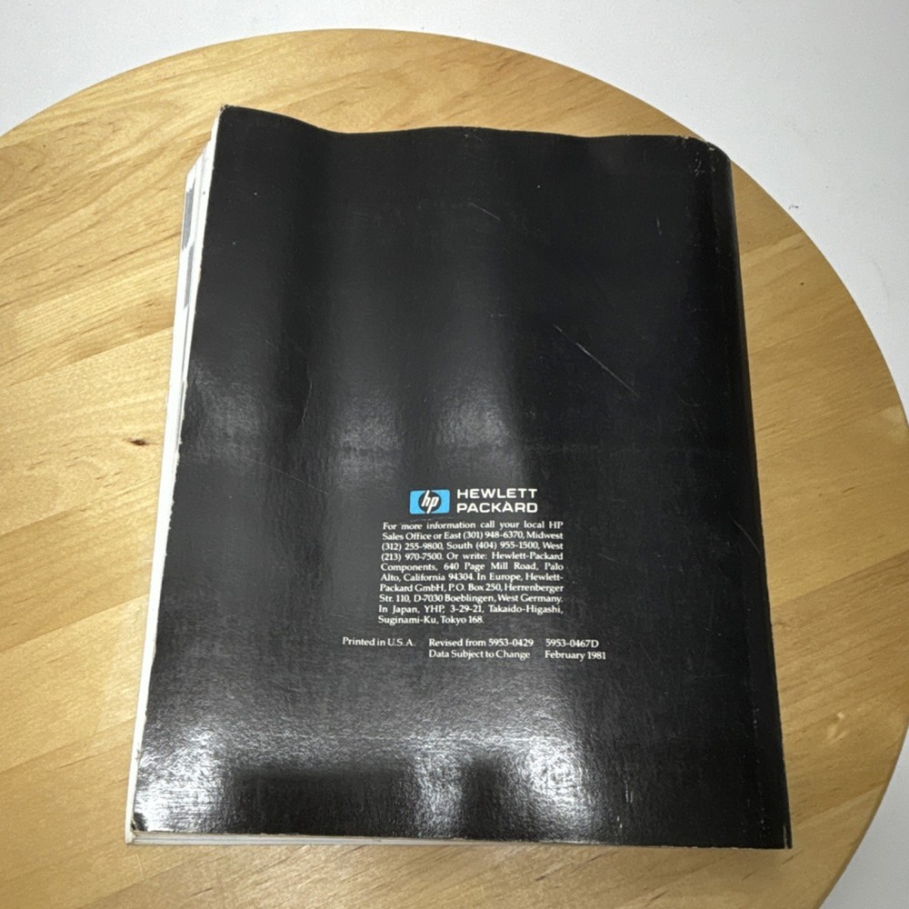 Hewlett Packard Optoelectronics Designer's Catalog 1981