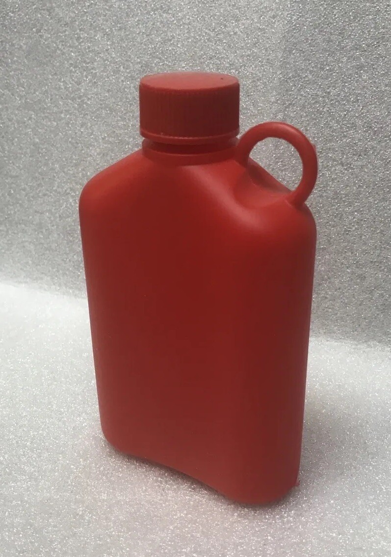 Plastic Alcohol Flask - Red - 2 Pack - 300ml - 10oz Free Shipping
