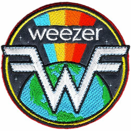 WEEZER - EARTH RAINBOW - EMBROIDERED PATCH - BRAND NEW - MUSIC 5244