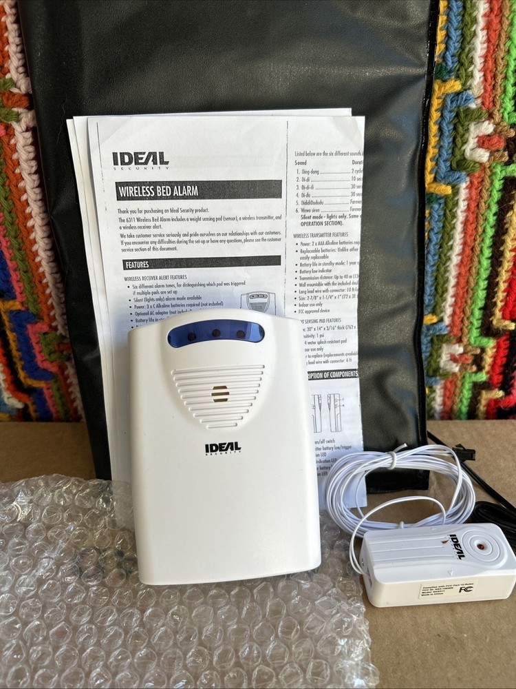 Secure Bed Alarm for Elderly Adults - Long-Term 29”x14” Pressure Sensor Pad