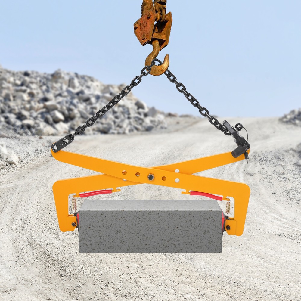 High-Strength Stone Lifting Clamp 500kg with Adjustable Width for Easy Use