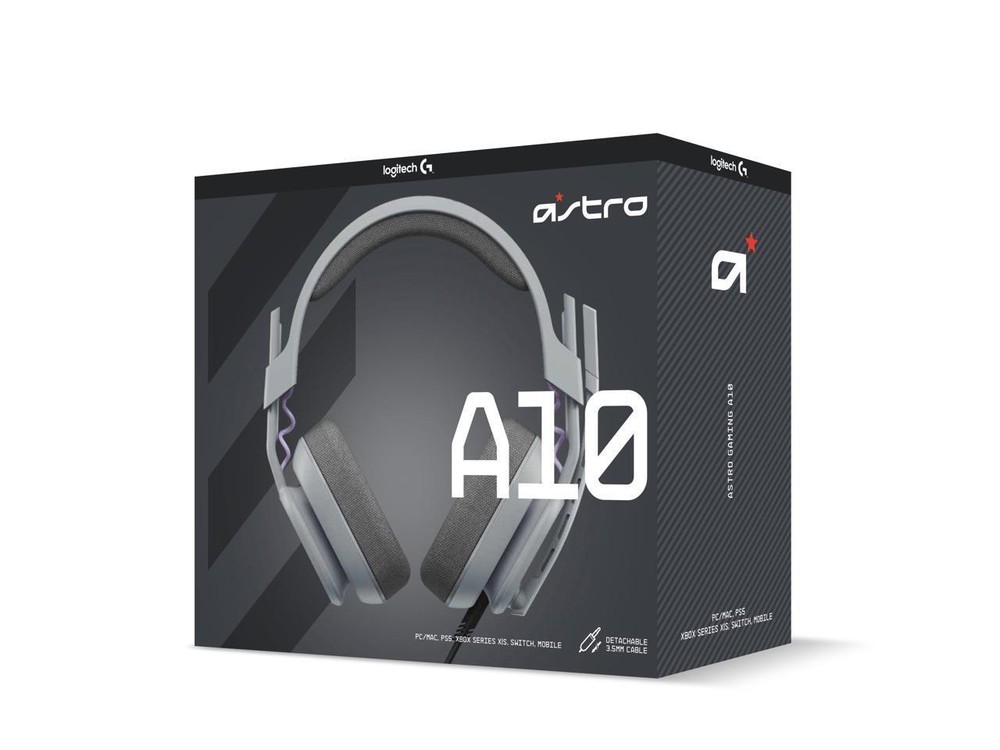 Astro A10 Gaming Headset Gen 2 Wired Headset for PC Gray