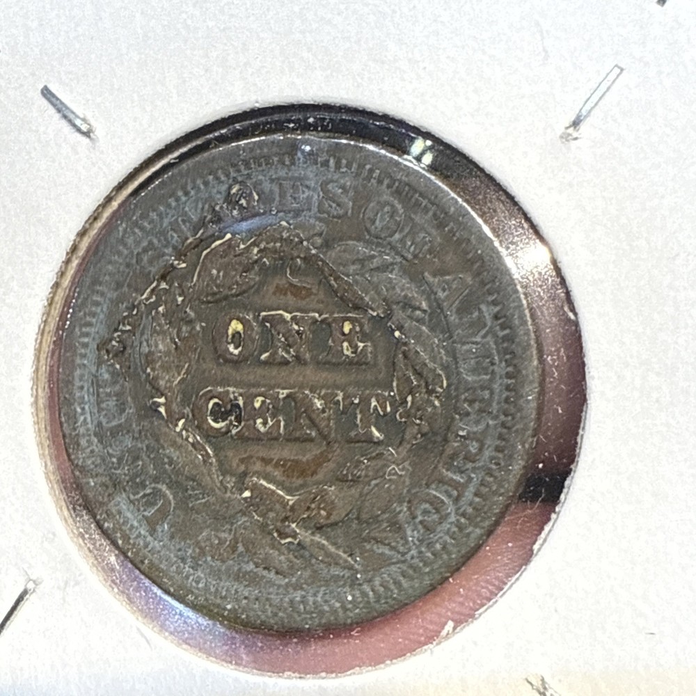 1845 Braided Hair Large Cent