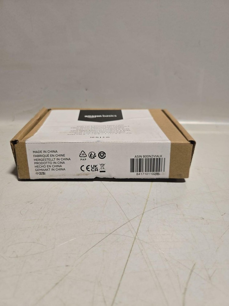 Amazon Basics Cat6 RJ45 Ethernet Cable 10ft Black