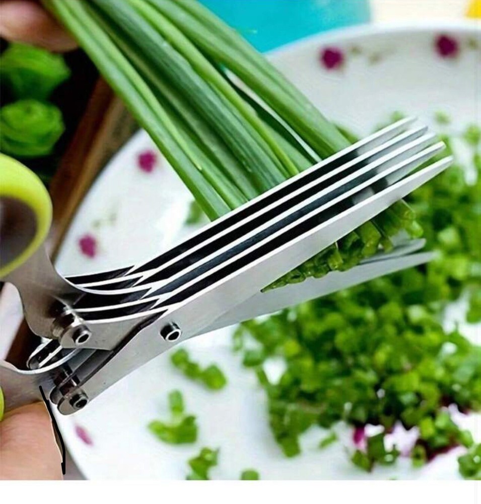 5-Layer Multi-Functional Stainless Steel Kitchen Scissors