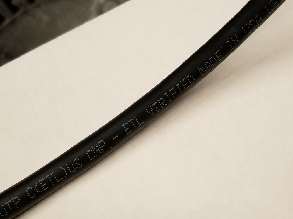 Commscope CS44P Cat6A U/UTP Network Ethernet 10G 10Gig Cable Plenum Black /50ft