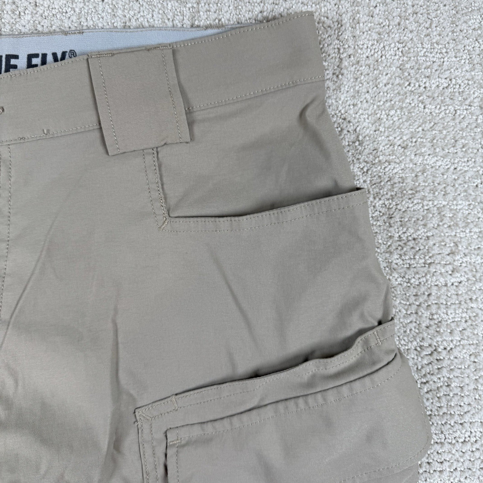 Duluth Trading Men’s 36 Flex Dry On The Fly Relaxed Fit 10” Nylon Cargo Shorts