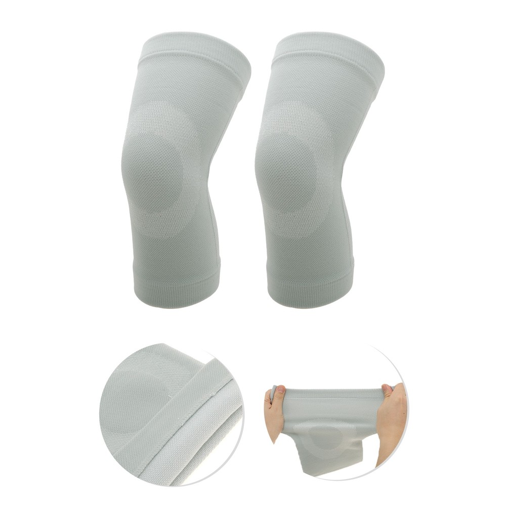 Lightweight Knee Pads Medium Size Gray 1 Pair