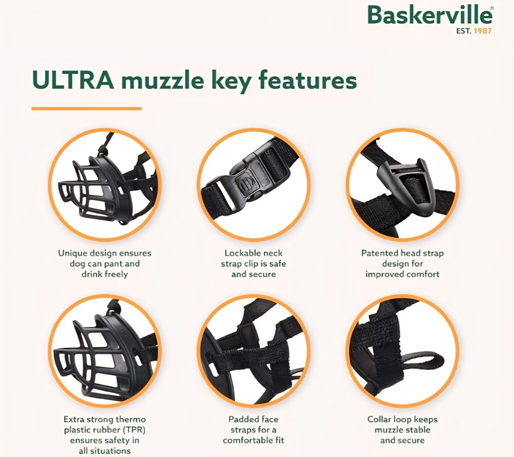 Baskerville Ultra Muzzle Size 5 Black