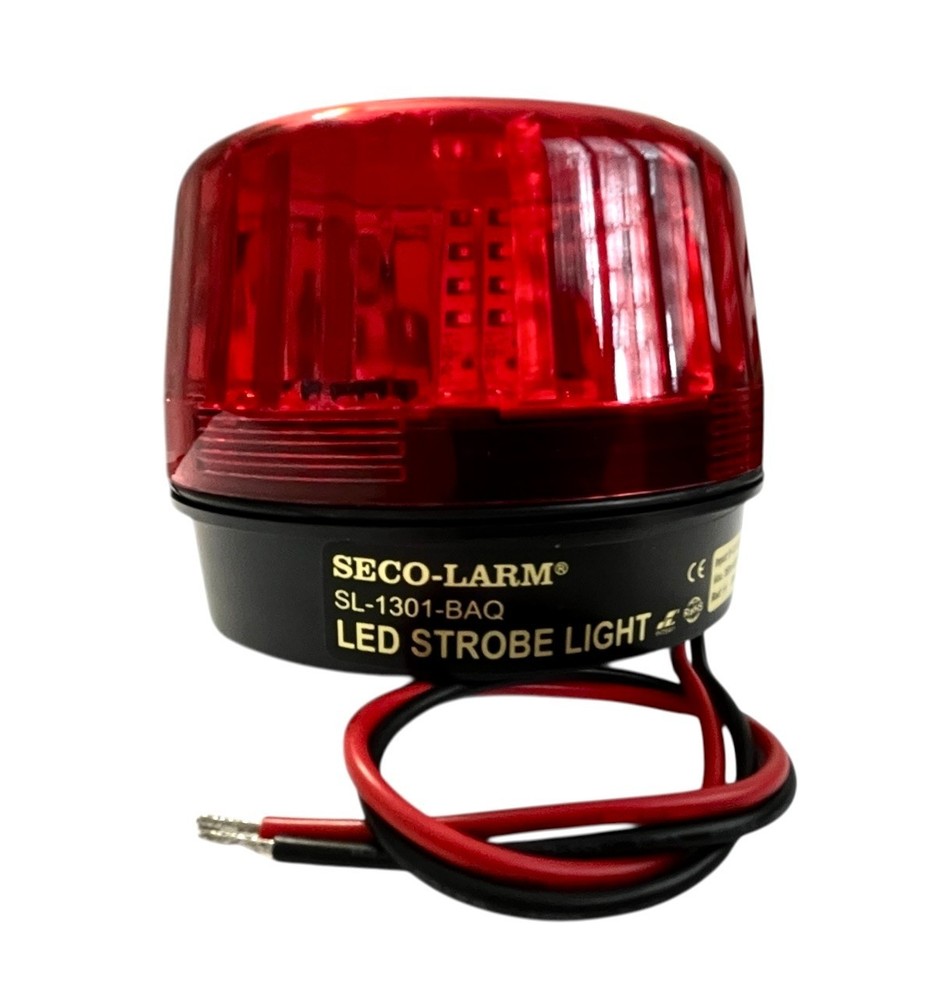 Enforcer Seco-Larm SL-1301-BAQ RED LED Strobe Light / Siren Programmable Pattern