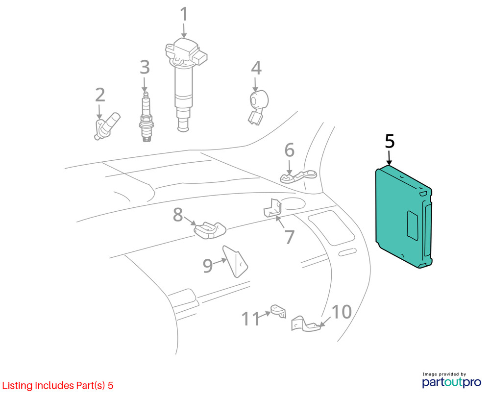 Engine ECM Electronic Module Engine Control Fits 06-08 Prius 3325801